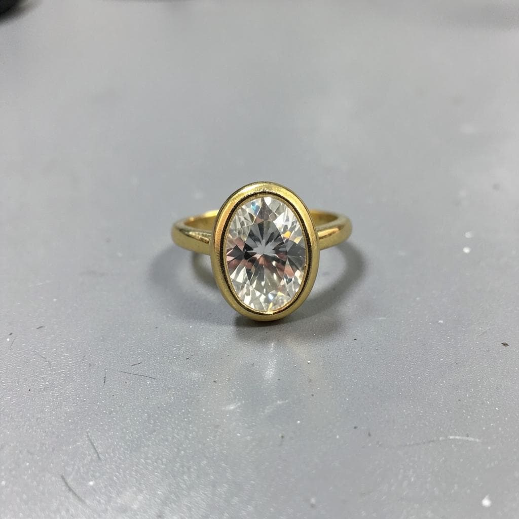 Source view of the same oval diamond ring