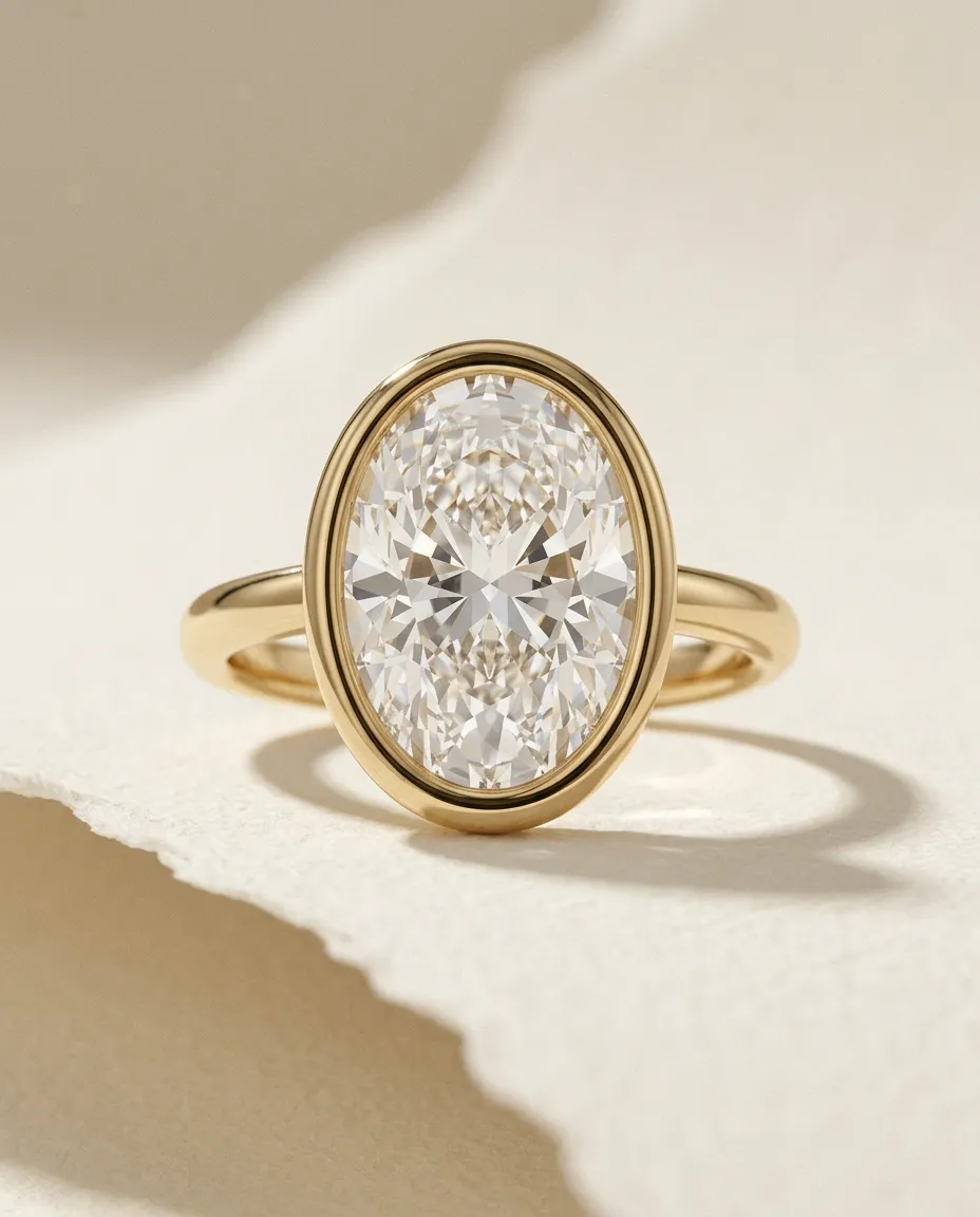 Oval diamond ring product image